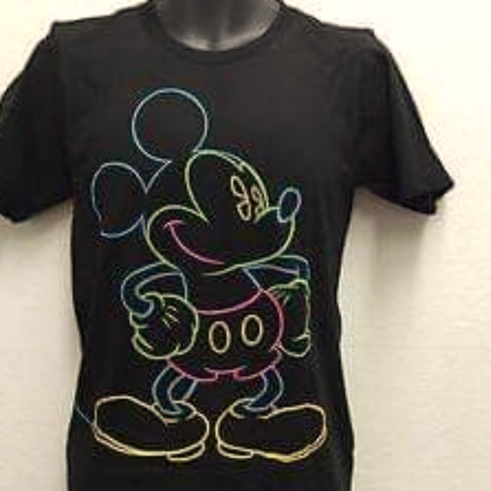 MICKEY MOUSE NEON COLORED T SHIRT